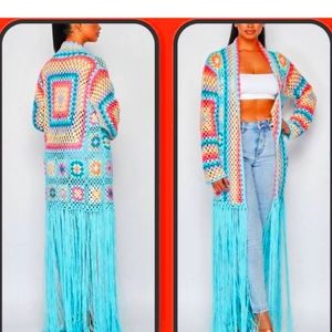 Long beautiful crotchet duster